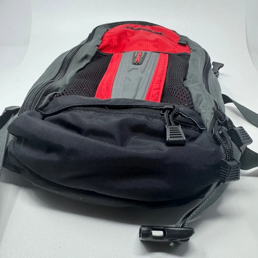 Dakine Drafter Backpack Red Gray Black Mountain Biking Hiking - No Hydrpack